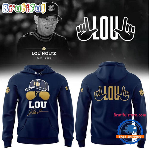 RIP Lou Holtz Notre Dame Fighting Irish Football 2026 Hoodie T-Shirt