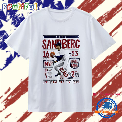 RIP Ryne Sandberg Cubs Legend 1959-2025 Baseball T Shirt