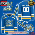 Roanoke Rail Yard Dawgs Limited Edition New Logo Blue Custom Hockey Jersey