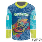 Roanoke Rail Yard Dawgs x Stitch 2025 New Hockey Jersey