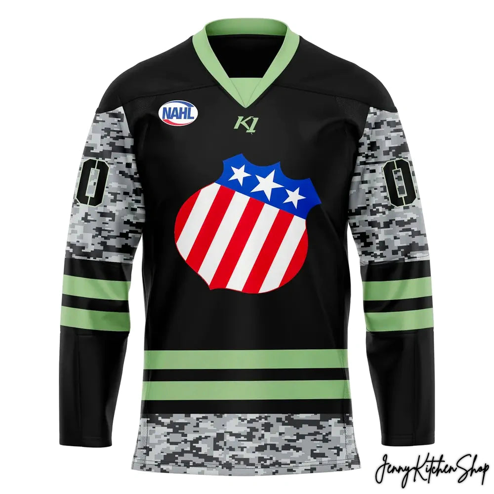 Rochester Jr Americans 2025 Military Appreciation Jersey