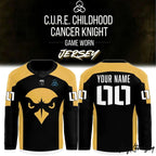 Rochester Knighthawks C.U.R.E. Childhood Cancer Knight 2026 Jersey