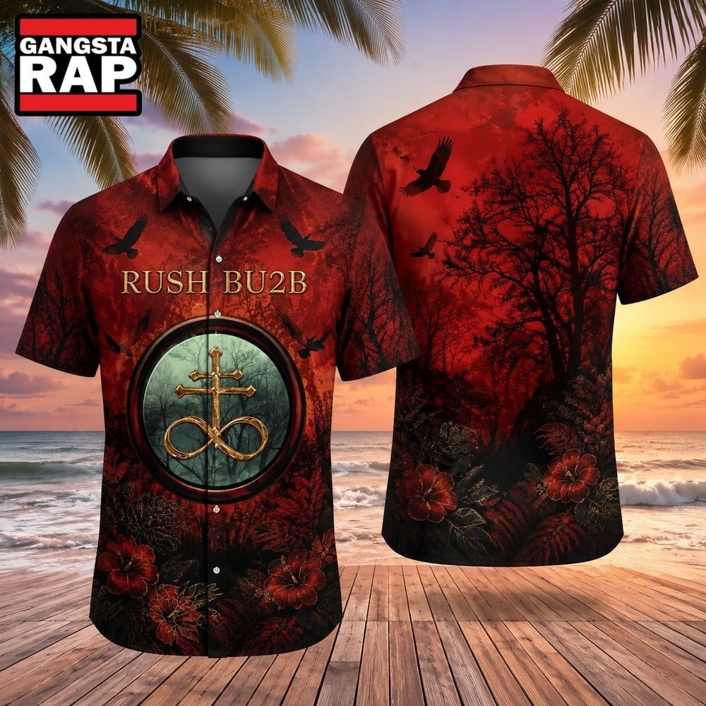 Rock Band Rush Bu2b Art Summer Aloha Hawaiian Shirt, Music Hawaiian Shirt