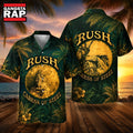 Rock Band Rush Caress Of Steel Hawaiian Shirt , Music Hawaiian Shirt