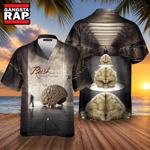 Rock Band Rush Hemisphere Summer Aloha Hawaiian Shirt, Music Hawaiian Shirt