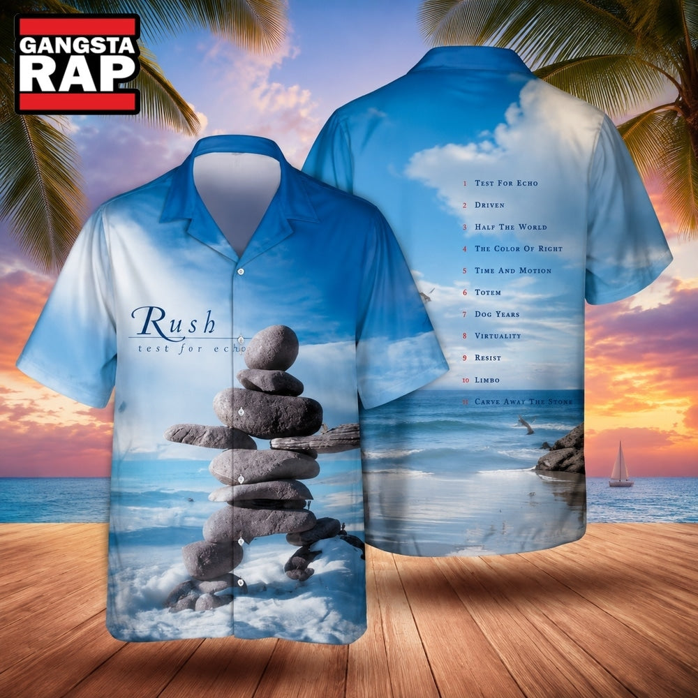 Rock Band Rush Test For Echo Summer Aloha Hawaiian Shirt, Music Hawaiian Shirt