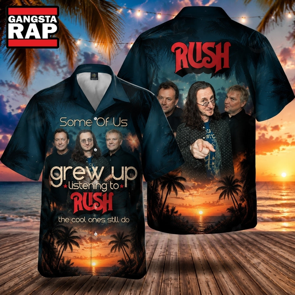Rock Band Rush The Cool Ones Summer Aloha Hawaiian Shirt, Music Hawaiian Shirt