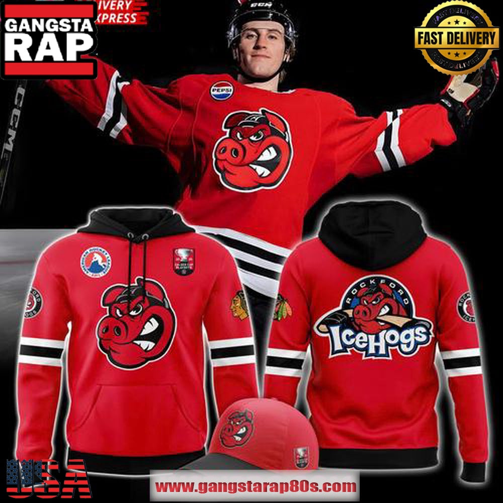 Rockford IceHogs Calder Cup Playoffs 2025 Unisex Hoodie