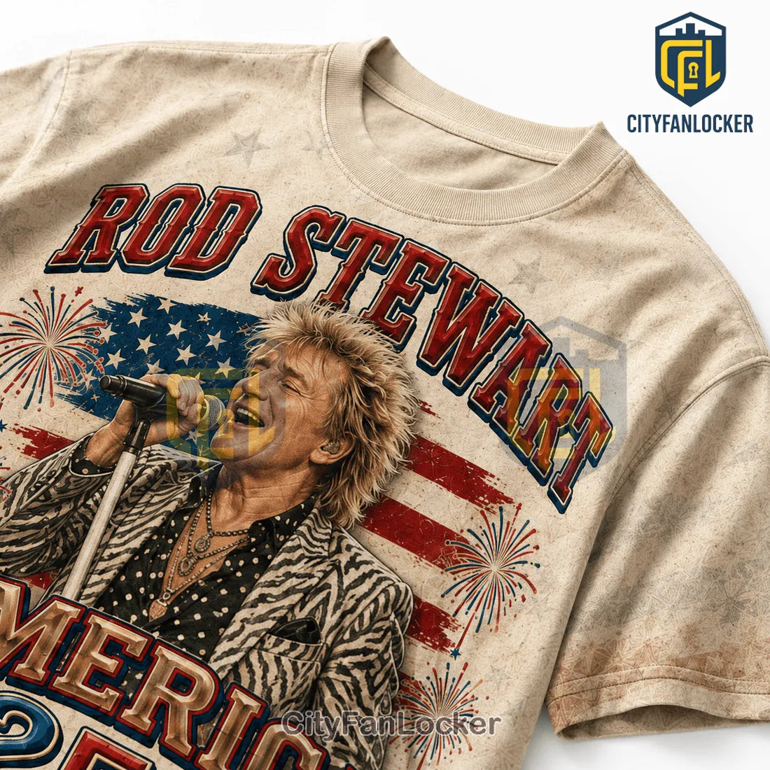 Rod Stewart America 250 Iconic Rock Legend Anniversary T-Shirt