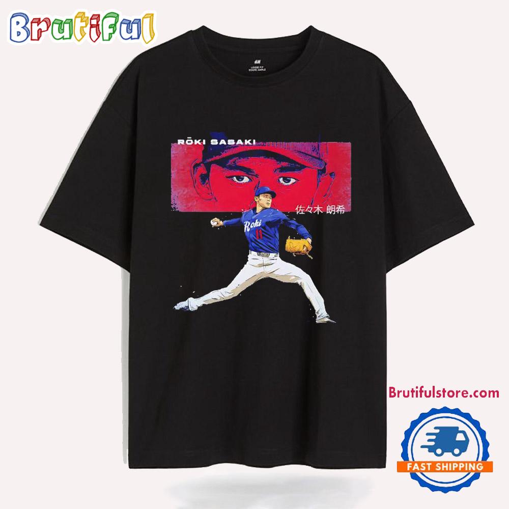 Roki Sasaki Los Angeles Dodgers Stare T Shirt