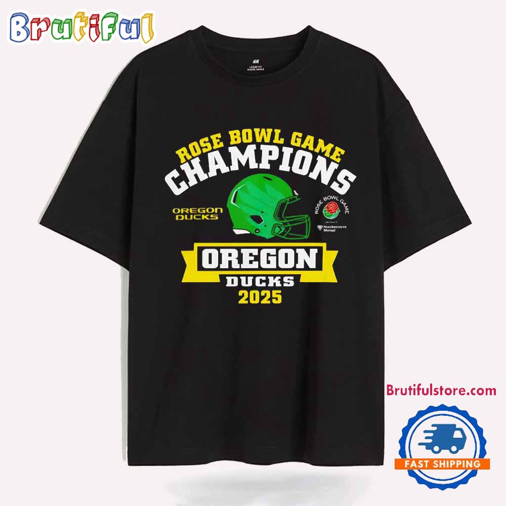 Rose Bowl Game Champions Oregon Ducks 2025 T Shirt