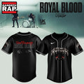 Royal Blood UK Tour 2026 Limited Edition Signature Black Baseball Jersey