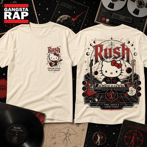 Rush Cosmic Dreamer Kitty Time Space and Good Tunes 3D Shirt Hoodie T-Shirt
