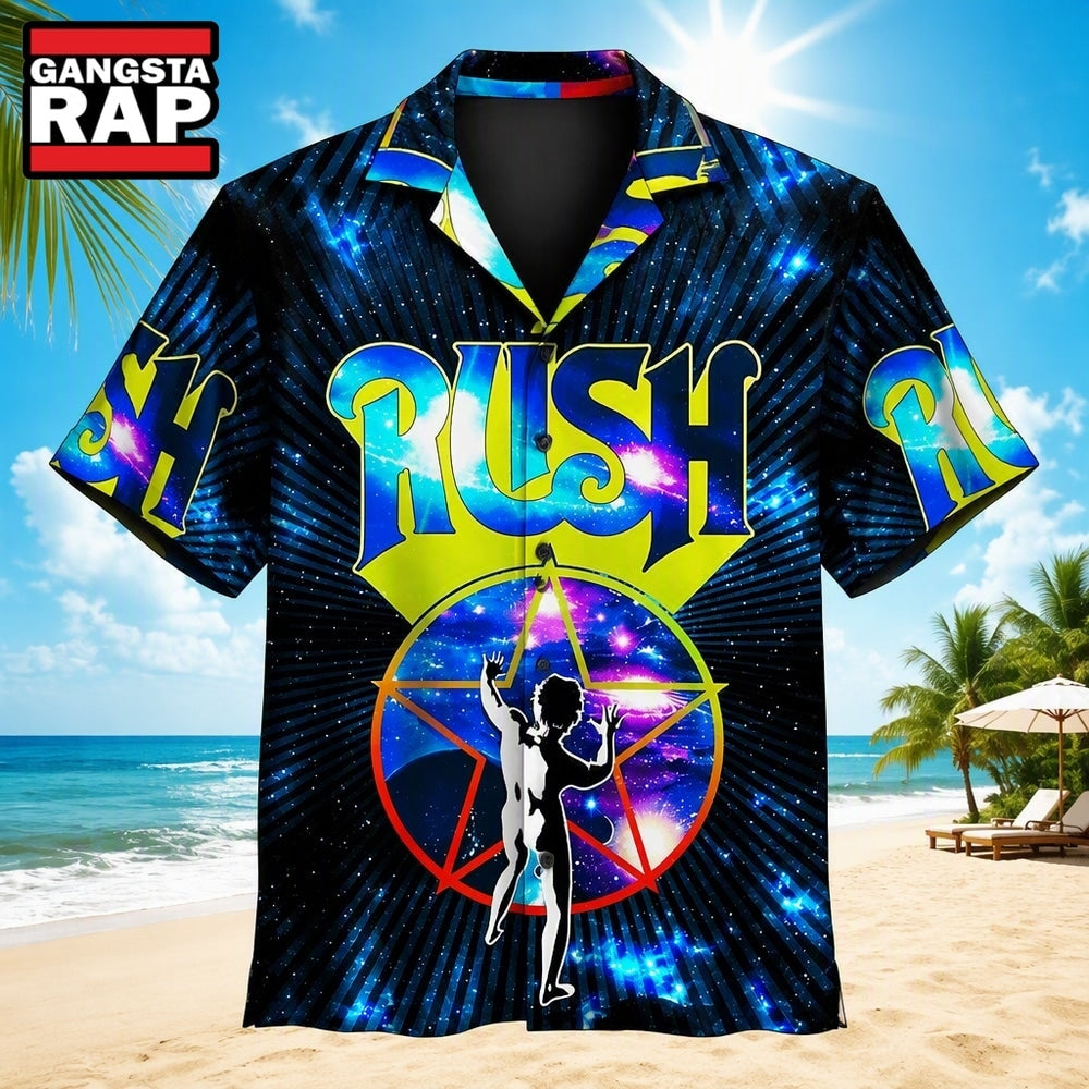 Rush Cosmic Star Hawaiian Shirt , Music Hawaiian Shirt