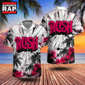 Rush Retro Logo Classic Hawaiian Shirt, Music Hawaiian Shirt