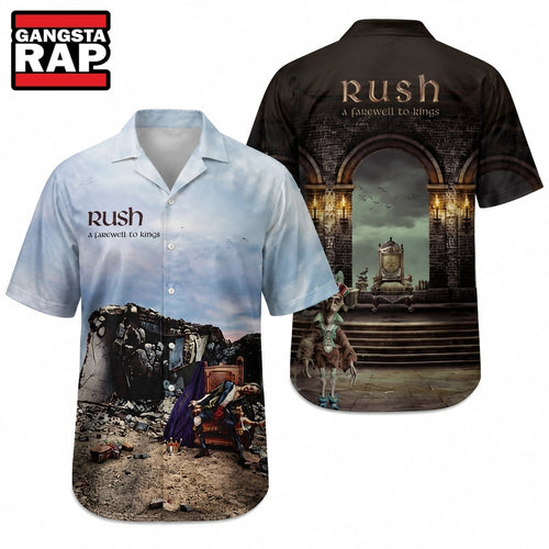 Rush Rock Band A Farewell To Kings Album Hawaiian Shirt, Music Hawaiian Shirt