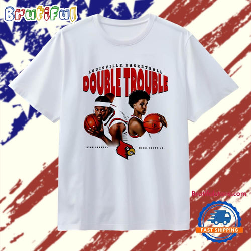 Ryan Conwell and Mikel Brown Jr Louisville Cardinals Double Trouble T Shirt