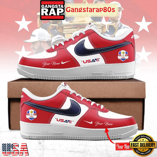 Ryder Cup USA 2025 Custom Air Force 1 Shoes Running Sneakers