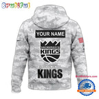 Sacramento Kings Camo 2025 Salute to Service Club Hoodie
