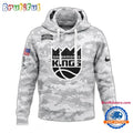 Sacramento Kings Camo 2025 Salute to Service Club Hoodie