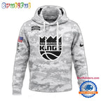 Sacramento Kings Camo 2025 Salute to Service Club Hoodie