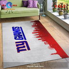 [SALE] New York Giants Skyline NFL Team Logos Area Rug, Bedroom - Indoor Outdoor Rugs