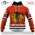 [SALE] Personalized Chicago Blackhawks Throwback Vintage NHL Hockey Jersey Hoodie Sweatshirt 3D