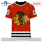 [SALE] Personalized Chicago Blackhawks Throwback Vintage NHL Hockey Jersey Hoodie Sweatshirt 3D