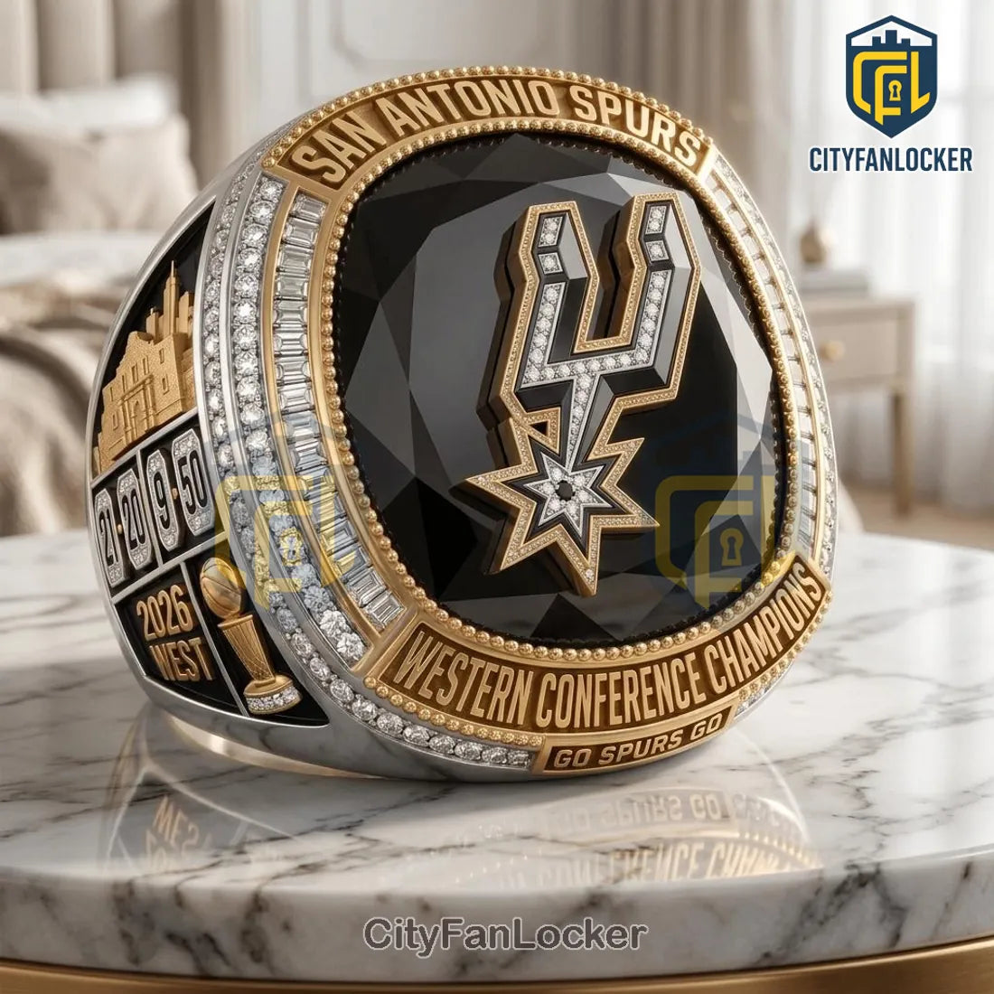 San Antonio Spurs 2026 Western Conference Champions Ring