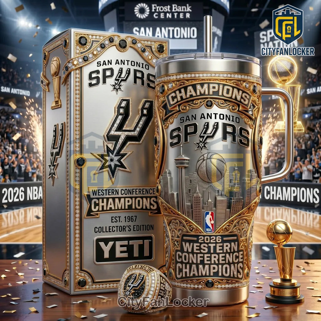 San Antonio Spurs 2026 Western Conference Champions Stanley Tumbler
