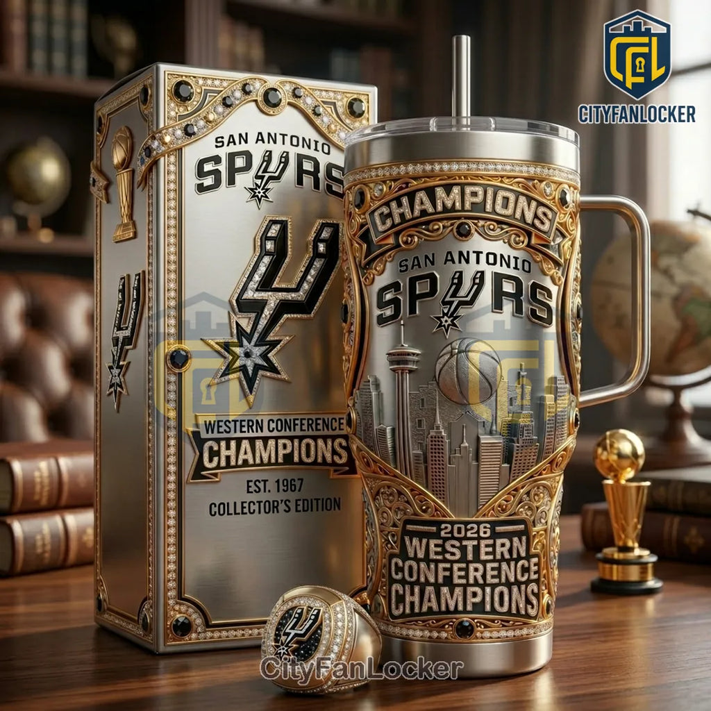 San Antonio Spurs 2026 Western Conference Champions Stanley Tumbler