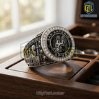 San Antonio Spurs Embossed Championship Steel Commemorative Jewelry Ring