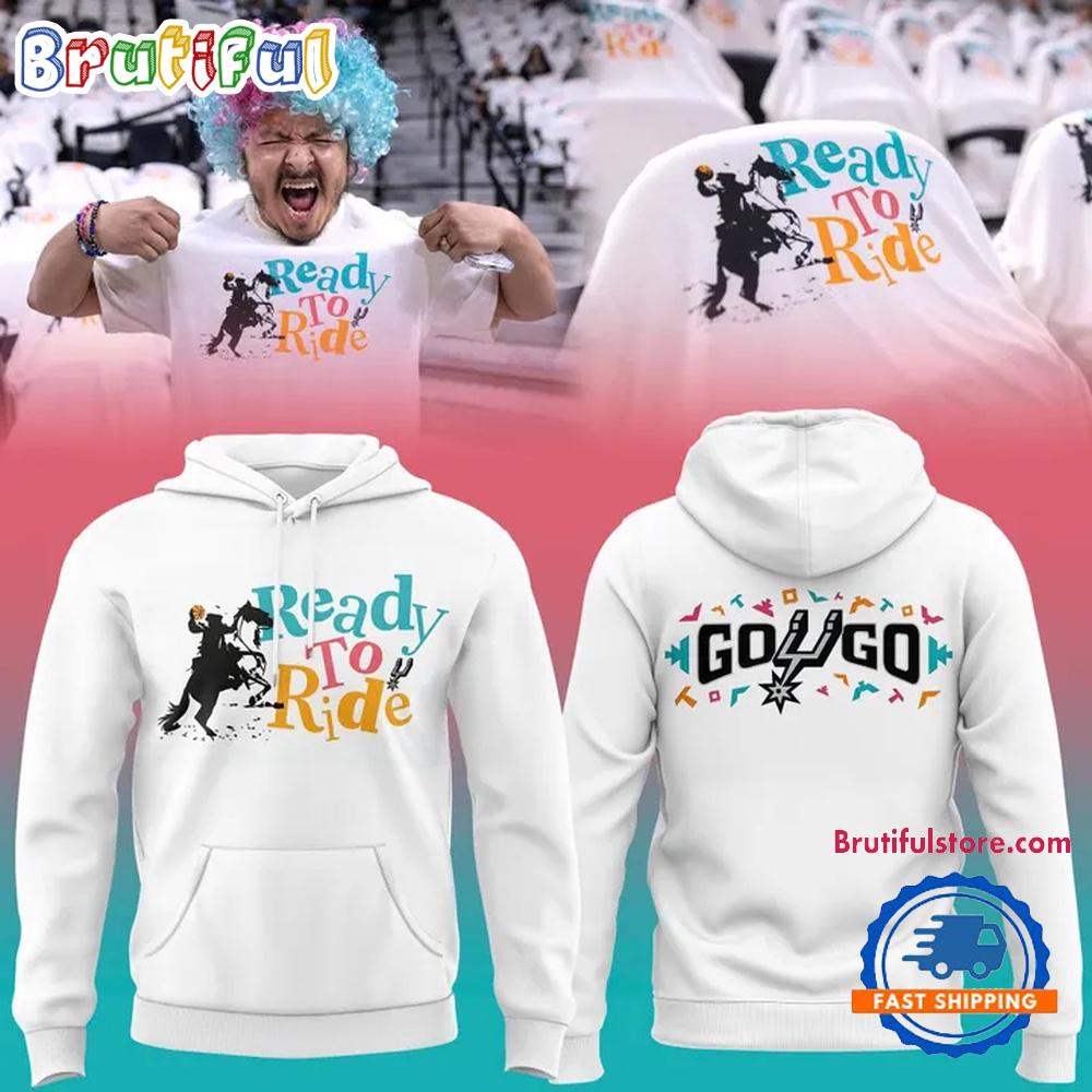 San Antonio Spurs Ready To Ride 2026 Exclusive Hoodie T-Shirt