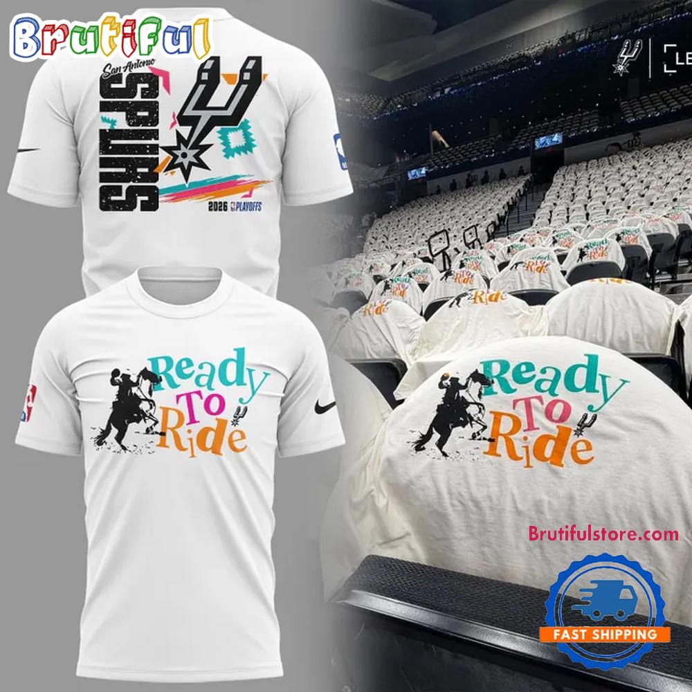 San Antonio Spurs Ready To Ride 2026 Limited Edition T Shirt