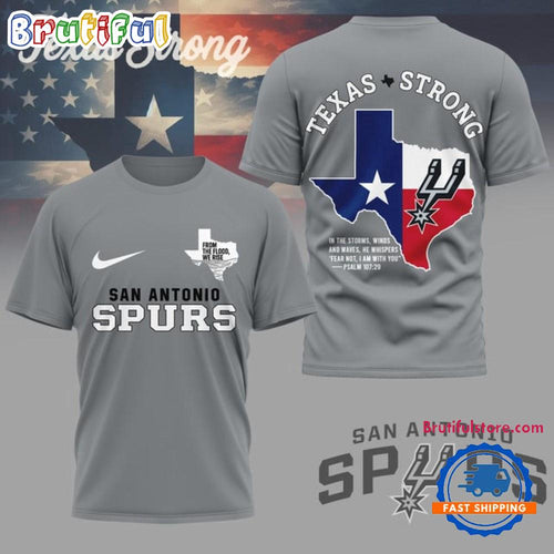 San Antonio Spurs Texas Strong 2025 All Over Print Shirt