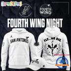San Antonio Spurs x Fourth Wing Night 2026 Hoodie T-Shirt