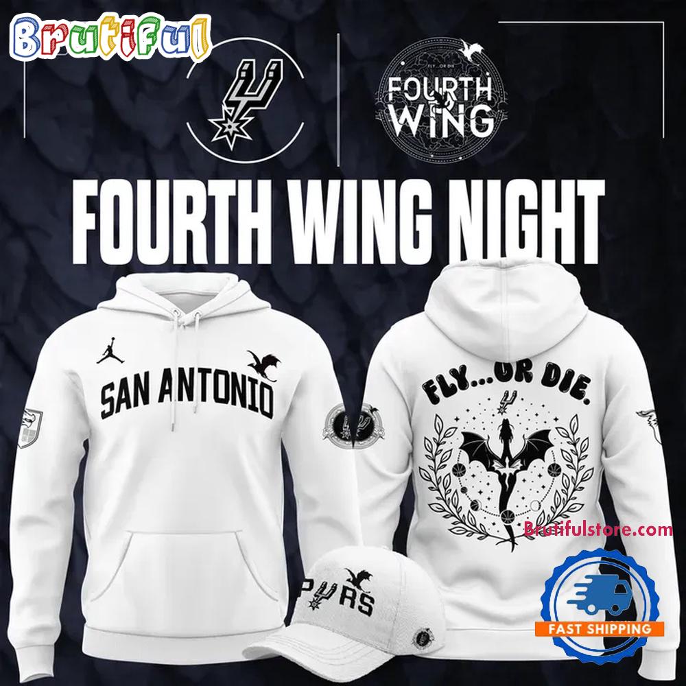San Antonio Spurs x Fourth Wing Night 2026 Hoodie T-Shirt
