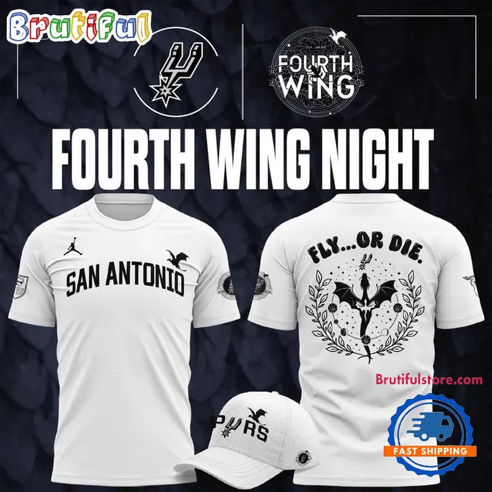 San Antonio Spurs x Fourth Wing Night 2026 Hoodie T-Shirt