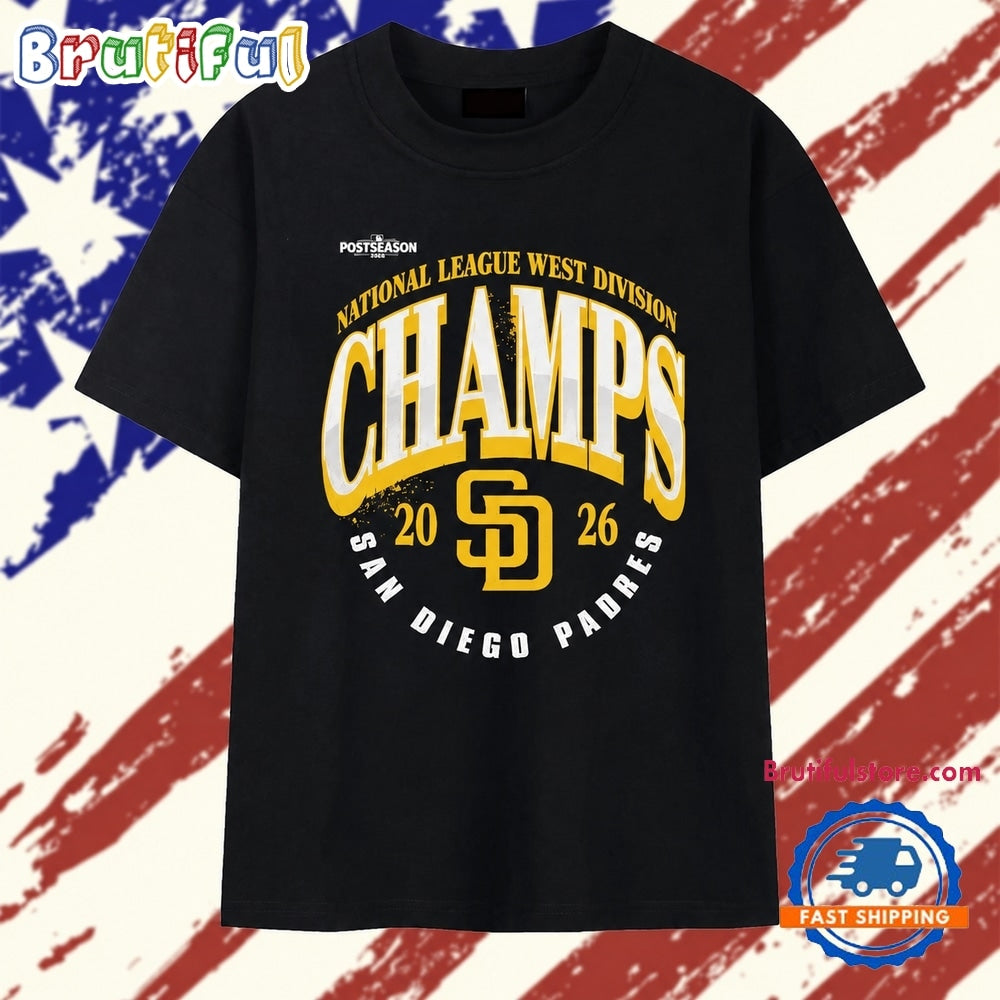 San Diego Padres 2026 National League West Division Champs T Shirt