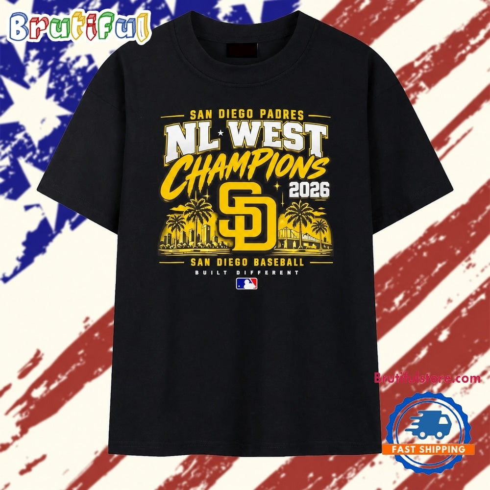 San Diego Padres 2026 NL West Champions Built Different T Shirt