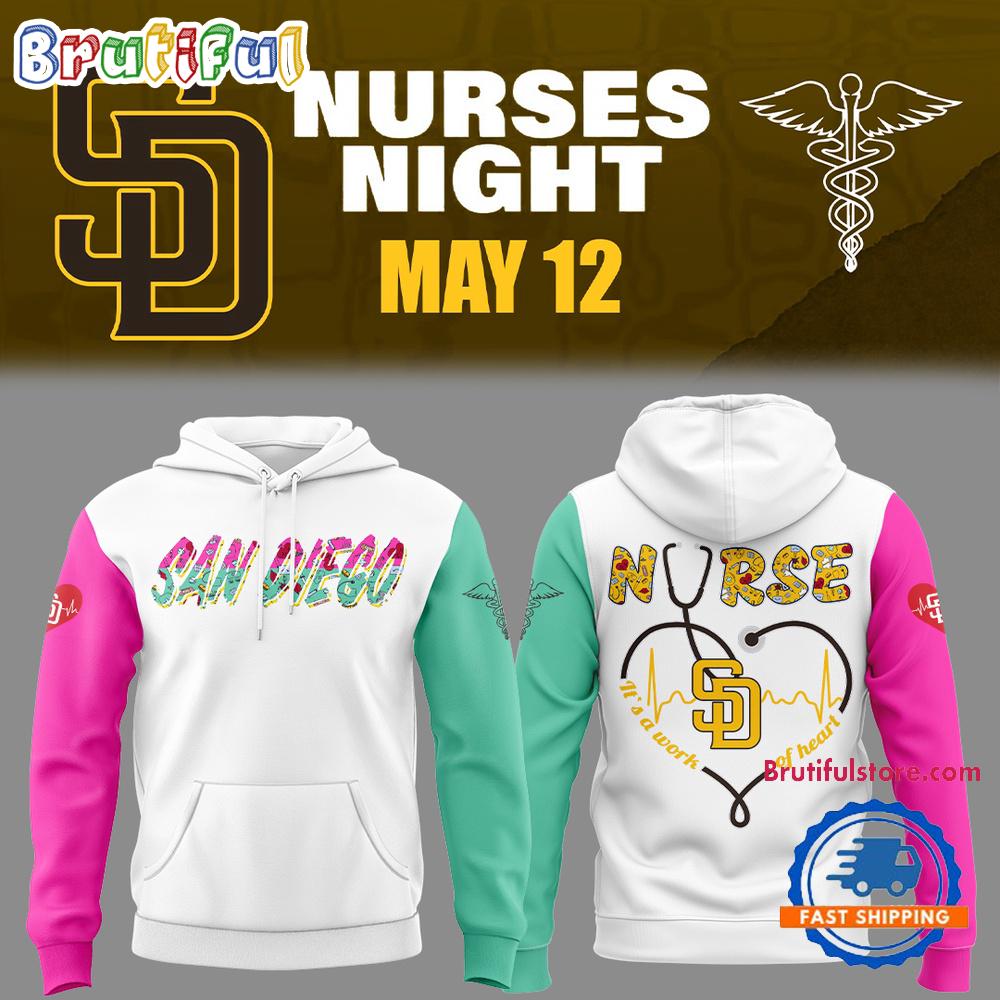 San Diego Padres Baseball NURSES NIGHT 2025 Hoodie Shirt