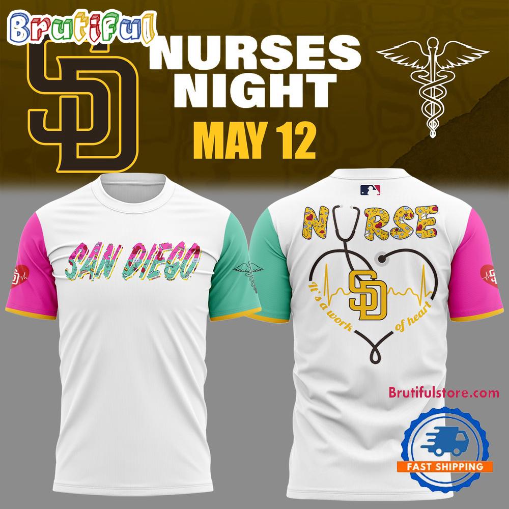 San Diego Padres Baseball NURSES NIGHT 2025 T Shirt