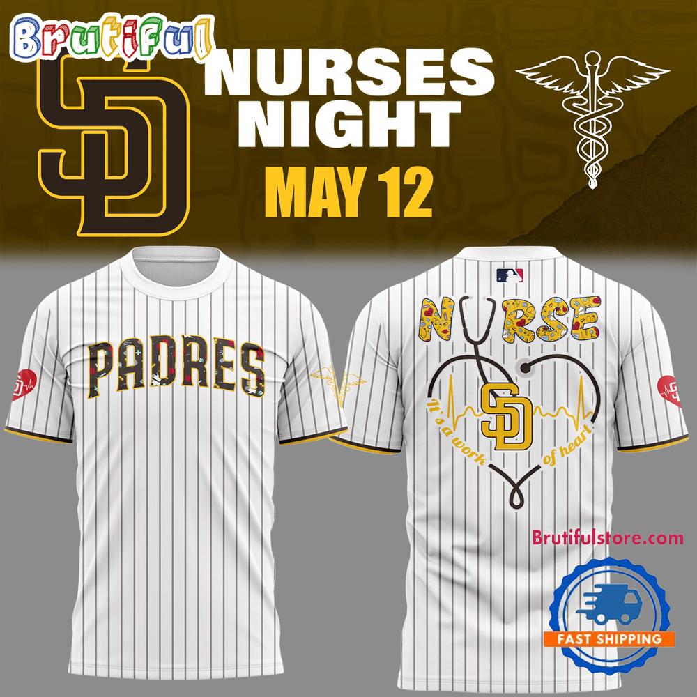 San Diego Padres Baseball NURSES NIGHT Limited Edition Hoodie T-Shirt