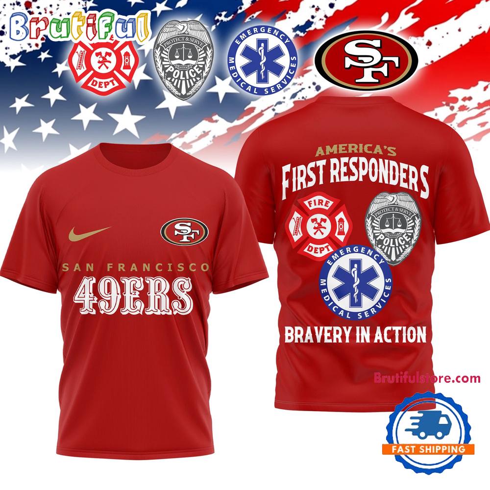 San Francisco 49ers 2026 NFL First Responders Limited 3D Shirt