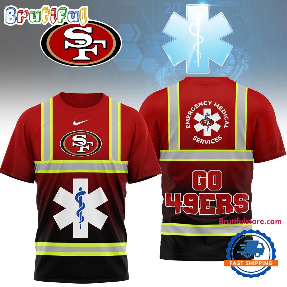 San Francisco 49ers 2026 NFL National EMT & Paramedic Day Special New 3D Shirt