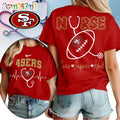 San Francisco 49ers 2026 NFL Nurse Care Inspire Heal Unisex 3D Shirt