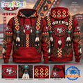 San Francisco 49ers Heritage Hoodie, Western Native Inspired Football Hoodie