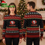 San Francisco 49ers Logo Snowflake Pattern Ugly Christmas Sweater