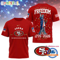 San Francisco 49ers NFL 250 Years of American Freedom Limited Edition 3D Shirt