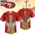 San Francisco 49ers NFL Blessed Beyond The Score Baseball Jersey